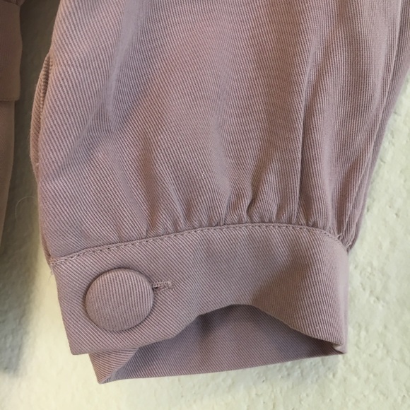 👚Lilac Purple Ribbon Belt Cardigan Blouse NWOT - Picture 5 of 7